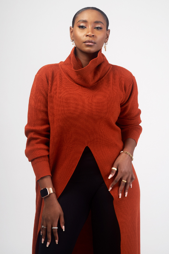 SAGE Sweater in Burnt Orange – Bloom Kenya