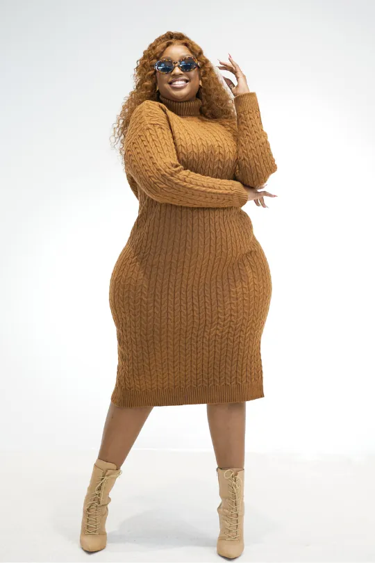 CREMA Knit Dress - Brown