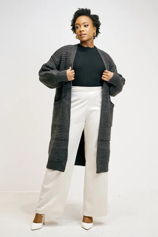 Chunky Cardigan - Grey