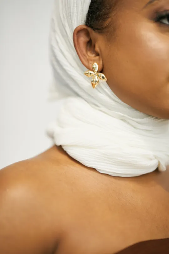 Crinkled Scarf - White