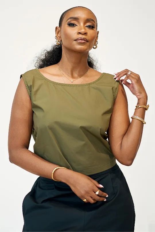 Prune Top - Army Green