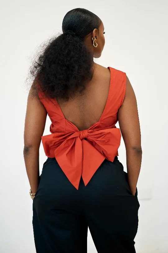 Prune Top - Burnt Orange