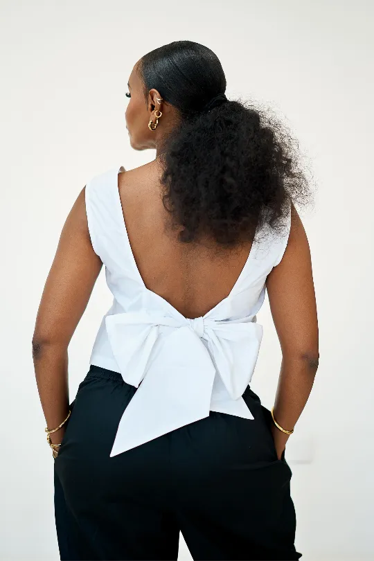 Prune Top - White