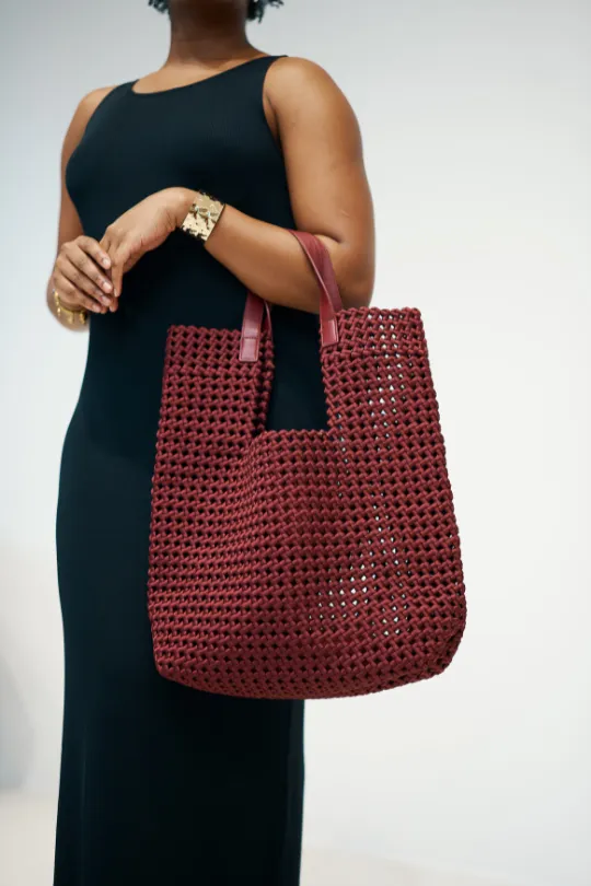Yolk Tote Bag - Burgundy