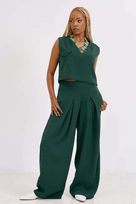 TOPAZ Crop Top - Green