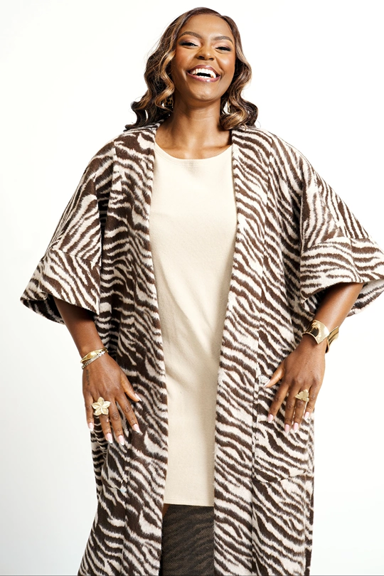 JUNIPER - Brown Zebra Print