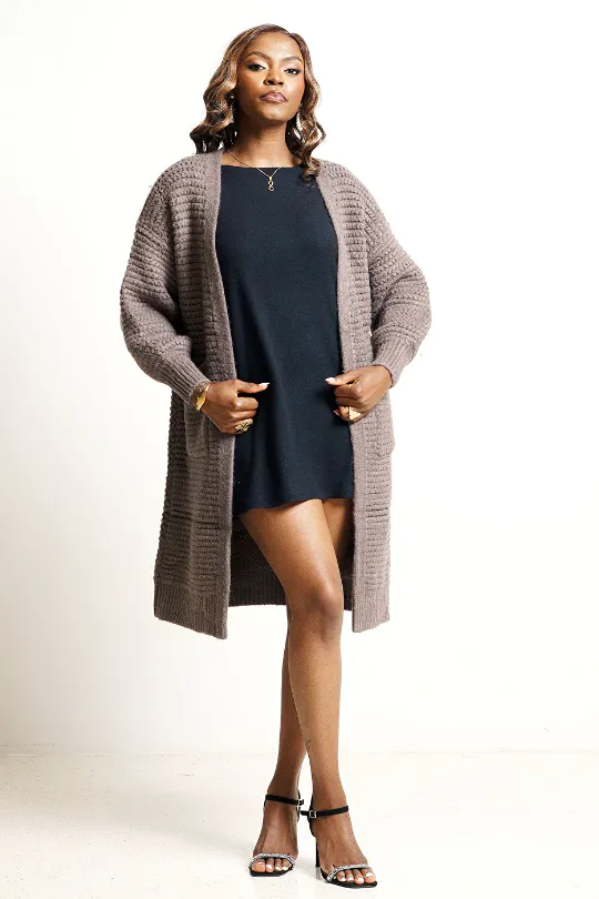 Chunky Cardigan - Brown