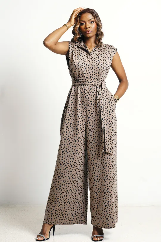 BRIE Jumpsuit - Taupe