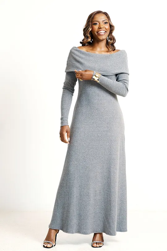Malva Dress-Grey