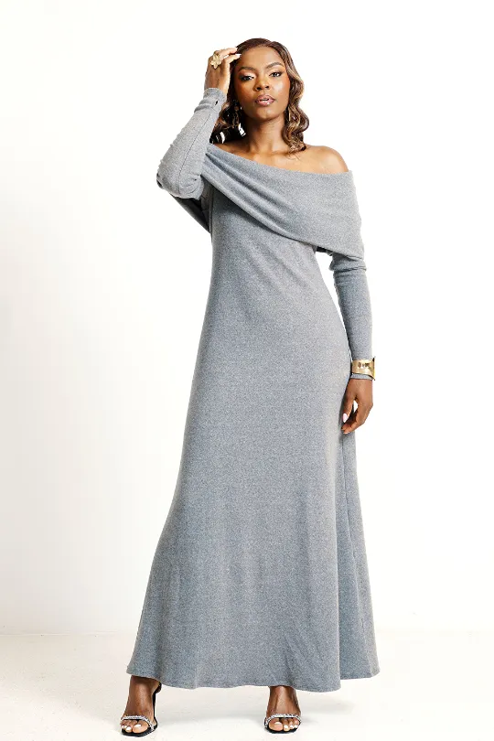 Malva Dress-Grey