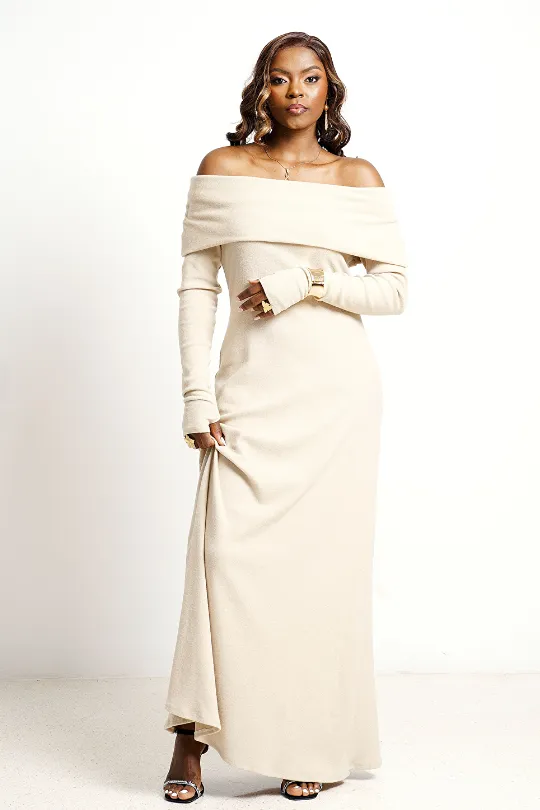 Malva Dress-Cream