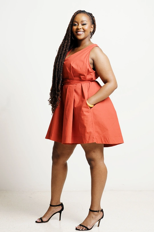 PEONY Romper - Burnt Orange