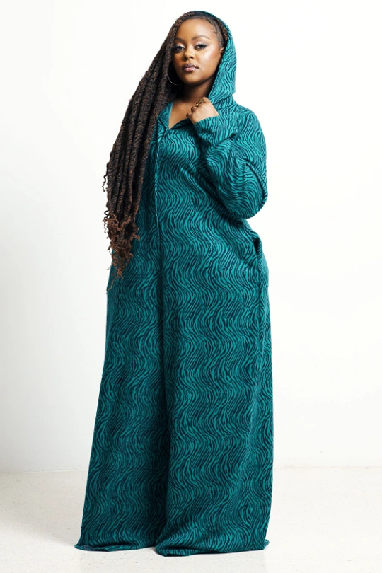POMELO Jumpsuit - Green Zebra Print