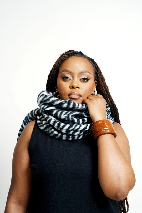 PRINTED Chunky Scarf - Zebra Print