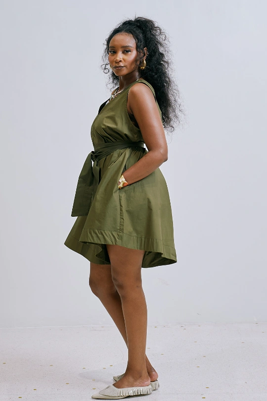 PEONY Romper - Army