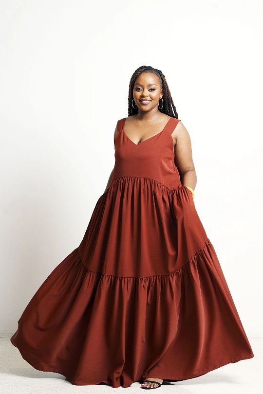 CELERY Dress - Rust